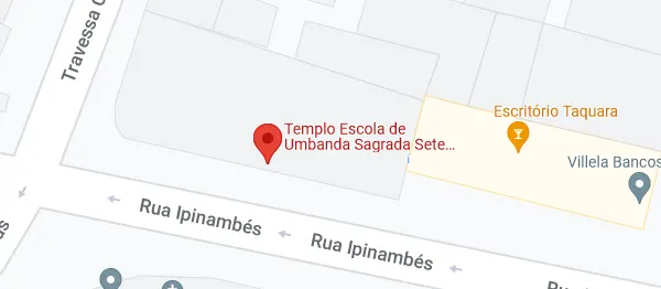 Localização - Mapa - TEUSSP EAD - Templo Escola de Umbanda Sagrada Sete Pedreiras